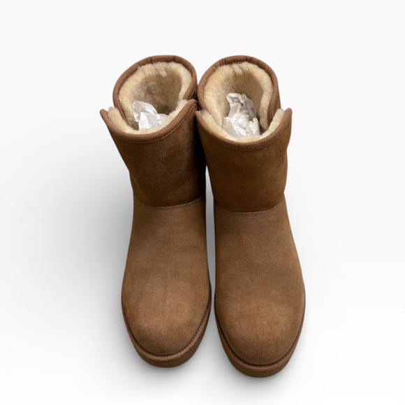 UGG Kristin Classic Slim Mini boots brown suede new no box 8.5 - Picture 3 of 11